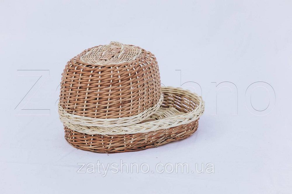 Хлебница плетеная из лозы | хлебница из лозы | хлебница с крышкой Киев - изображение 8