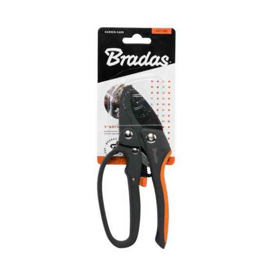 Секатор з ковадлом для обрізки гілок, храповий механіз, сталь SK5, V-SERIES, KT-V1025 Київ