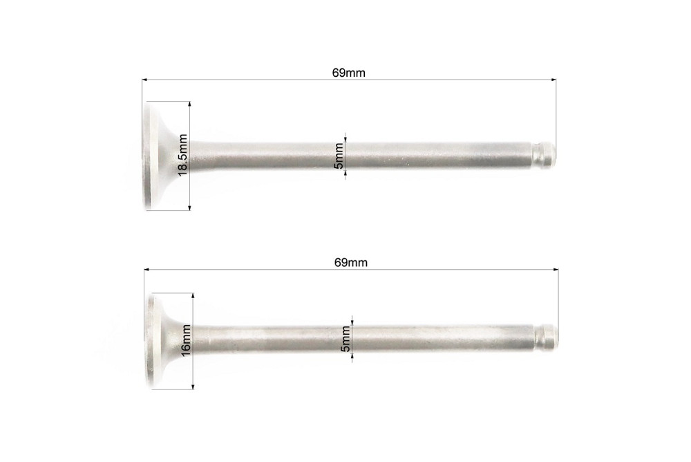 Клапан впускний, випускний к-кт 69мм Киев - изображение 2