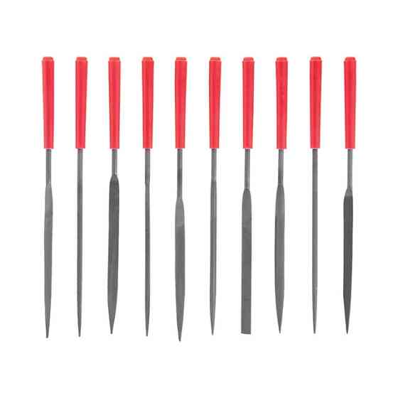 Набір надфілів, 10 шт., 140 мм INTERTOOL HT-3708 Київ