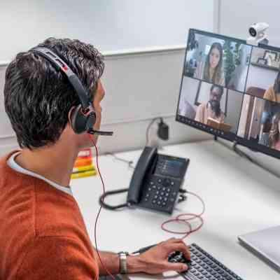 Наушники Poly Blackwire 5210 USB-A/USB-C 3.5 мм Black (8X230AA) Винница