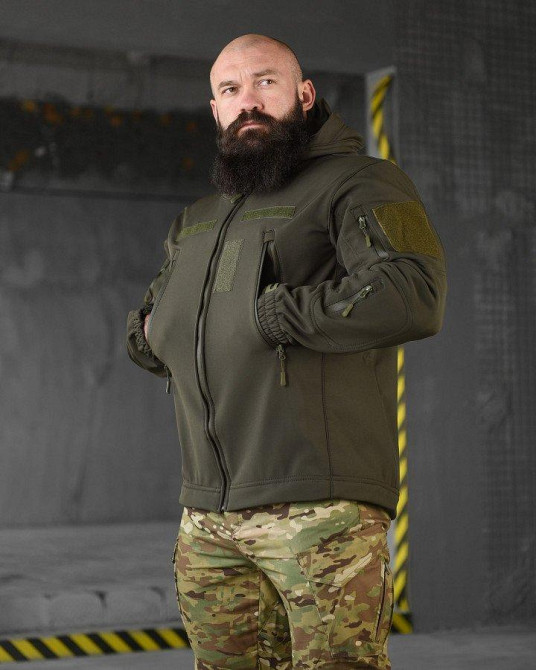 Весенняя тактическая куртка софтшел masad  олива Одесса - изображение 11