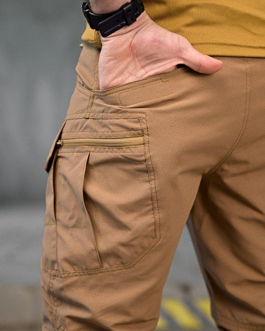 Летние эластичные тактические штаны tarzan  coyot ПП7747 Одесса - изображение 12