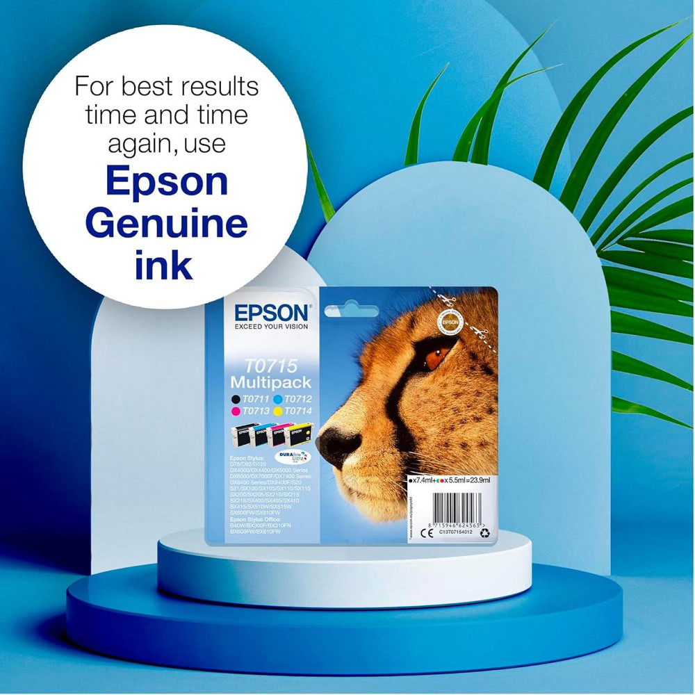 Картридж Epson T0711 черный DURABrite Ultra влагостойкий smudge-proof 583 стр для Epson DX серии multipack Киев - изображение 2