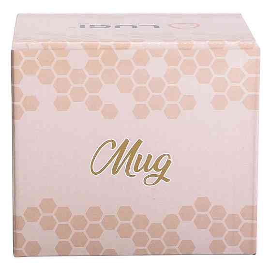 Чашка порцелянова із золотим обідком та позолоченою ручкою 320 (мл) Рожева RX-N240624P Київ