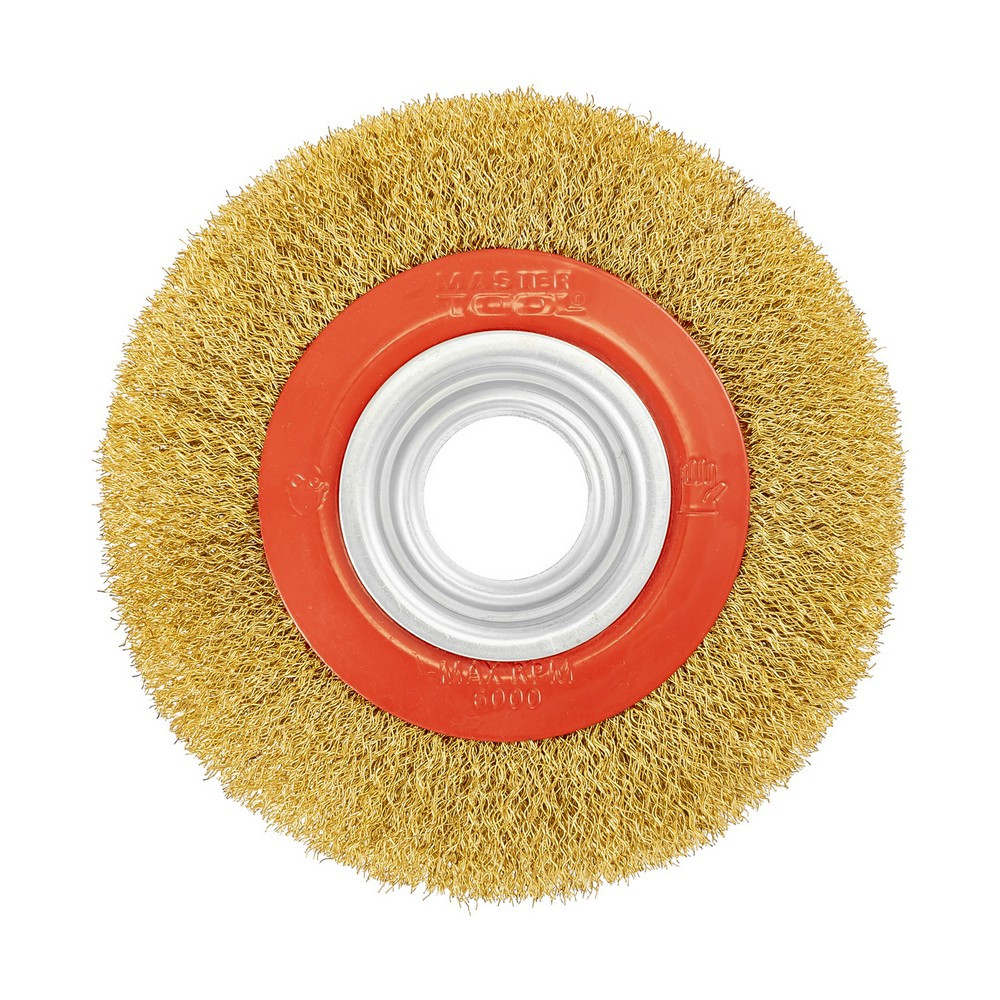 MASTERTOOL Щітка дискова MASTERTOOL з латунованого рифленого дроту Ø 150х32 мм 19-9215 Коломия - фото 2