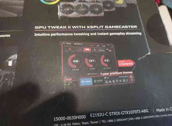 Відеокарта ASUS ROG Strix 1070 Ti Київ