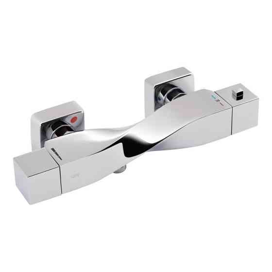 Змішувач для душу Qtap Zkrouceny термостатичний QTZKR40T105C Chrome Харків
