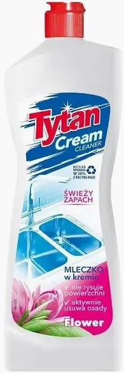 Молочко для чищення кухонь та ваних кімнат Tytan Mleczko do czyszczenia (Квіткове) 900 g. Львів - фото 1