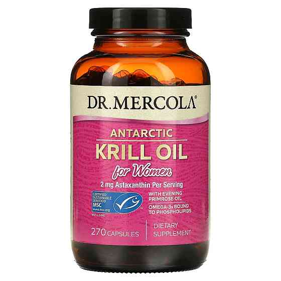 Олія криля антарктична для жінок Dr. Mercola Krill Oil 270 капс Київ