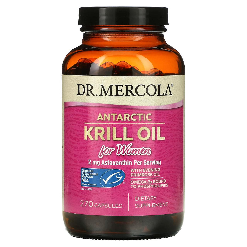 Олія криля антарктична для жінок Dr. Mercola Krill Oil 270 капс Київ - фото 1