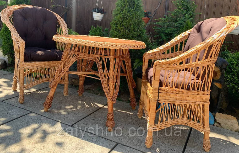 Мебель плетеная из лозы с накидками, ручной работы Киев - изображение 3