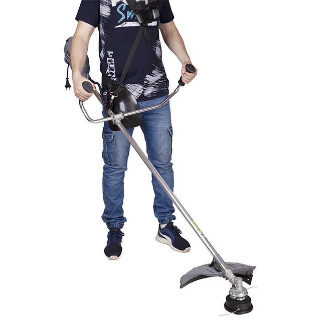 Тример електричний, 1,4 кВт, 7500 об/хв, ширина зрізання 255/420 мм, плавний пуск, ремінний привід, котушка + 3-лопатевий ніж Київ - фото 10