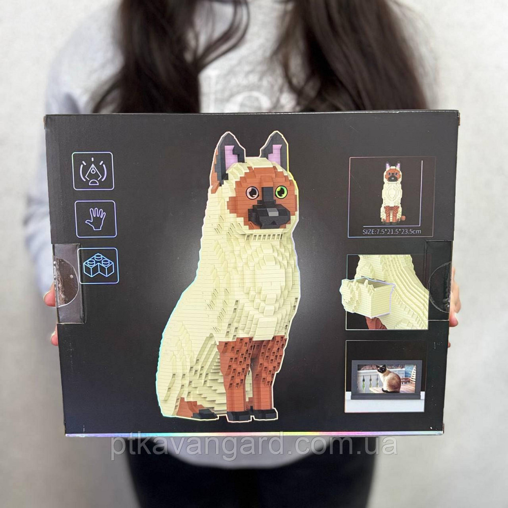 Конструктор сіамський котик із рамкою 2913 деталей DMG 007 Хмельницький - фото 1