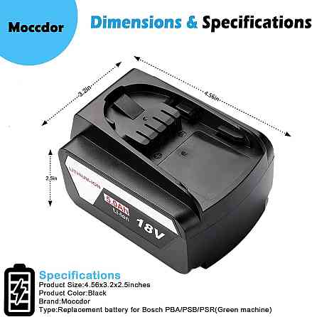 Аккумулятор Remate для электроинструмента Bosch 18V 5.0Ah PBA PSB PSR батарея до шуруповерта, дрели  Киев