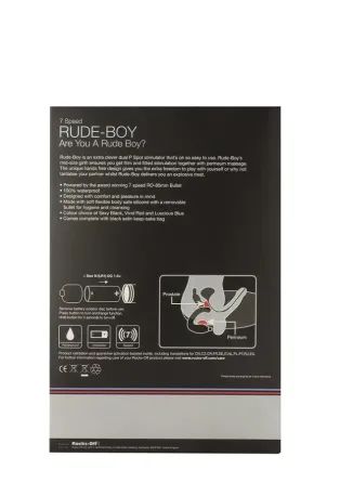 Вібромасажер простати Rocks Off Rude-Boy Black, масаж промежини, макс. діаметр 2,5 см Львів