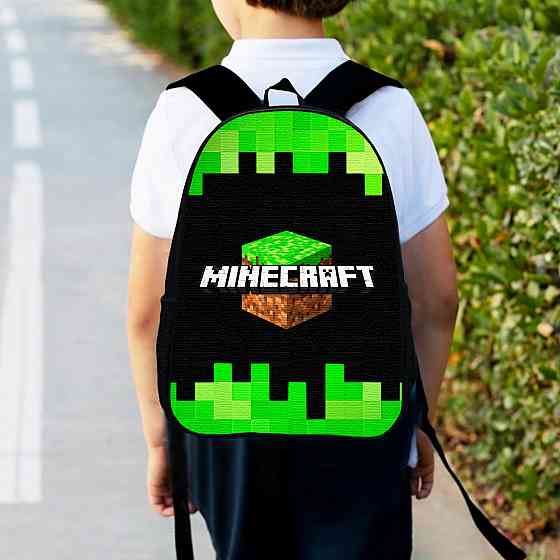 Рюкзак дитячий майнкрафт "Minecraft" 34х27см, міський ранець для хлопчика з принтом (00181) Київ