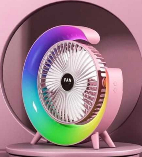 ВЕНТИЛЯТОР с подсветкой G-Вентилятор Ночник от USB с подсветкой. Харьков - изображение 5