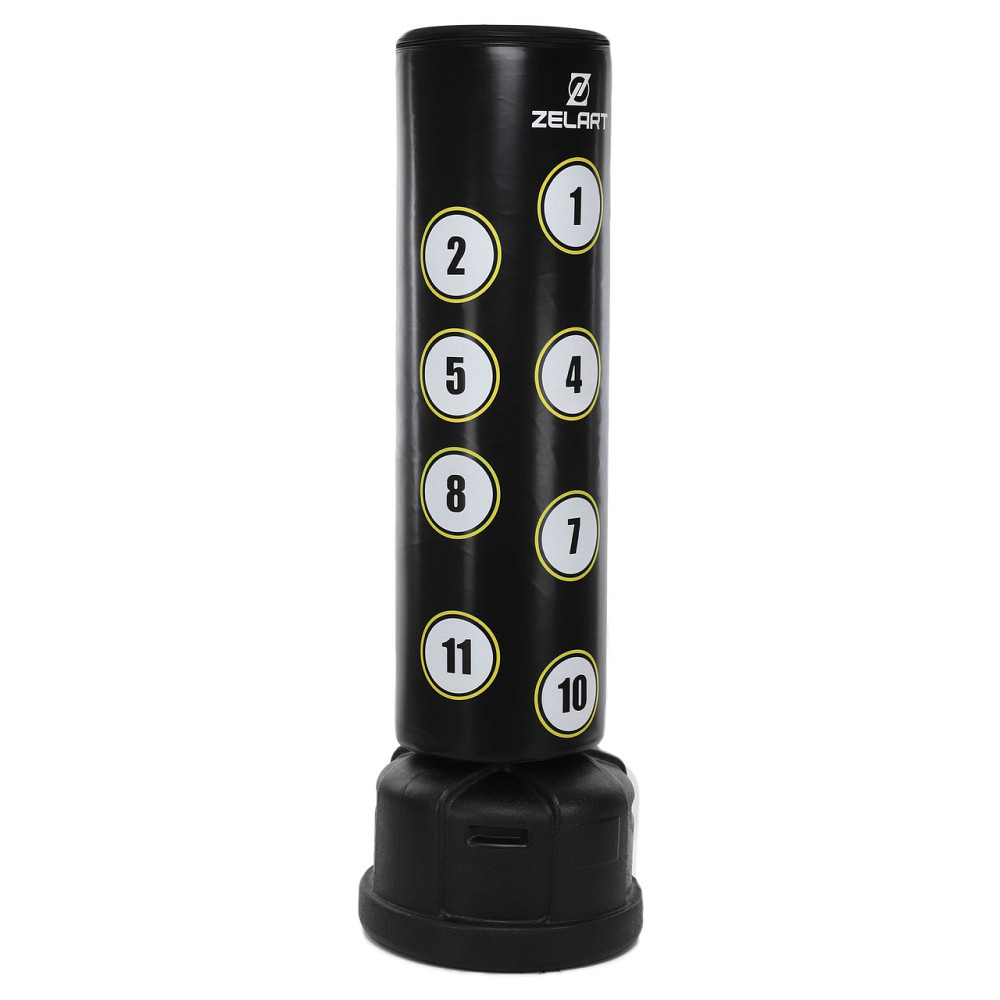 Мешок боксерский напольный водоналивной Zelart BO-9658 черный-белый Киев - изображение 4