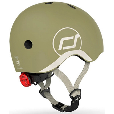 Шлем Scoot&Ride оливковий з ліхтариком 45-51см (SR-181206-OLIVE) Винница - изображение 7
