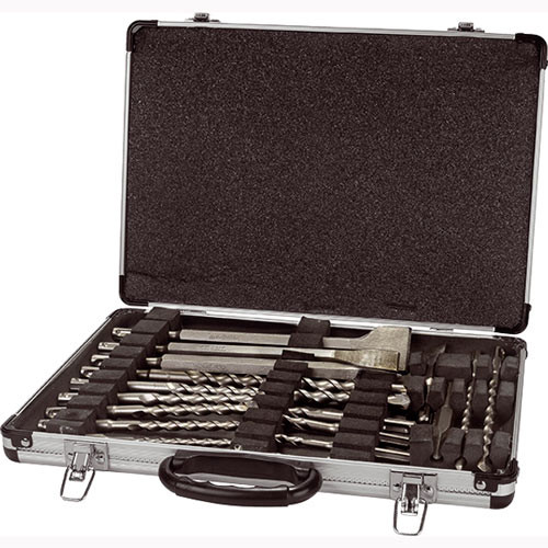 Набір свердл і зубил 17шт для перфоратора відбійного молотка SDS-Plus, кейс Вінниця - фото 4