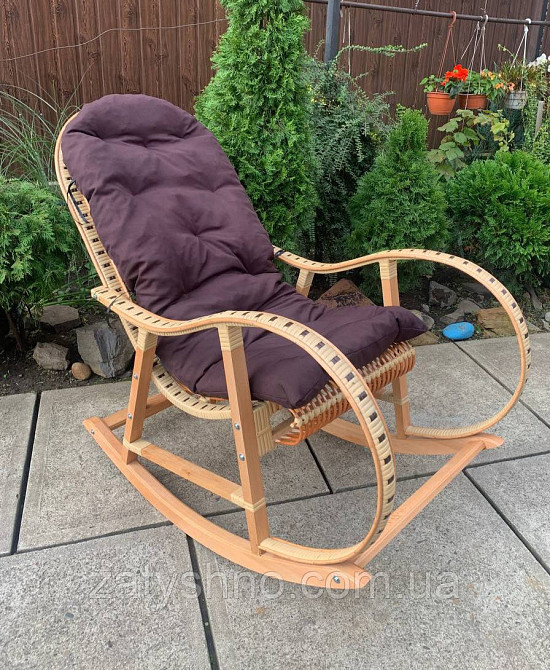 Крісло-гойдалка та журнальний столик, набір Київ - фото 5