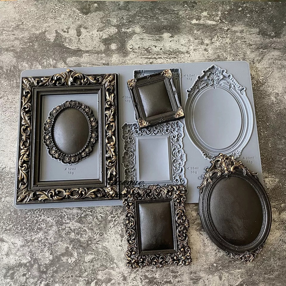 Молд силиконовый Рамки 25 на 15 см серый Киев - изображение 1