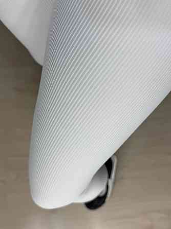 Лосини жіночі A-N 26001 в рубчик з широким поясом білі, білий, S Київ