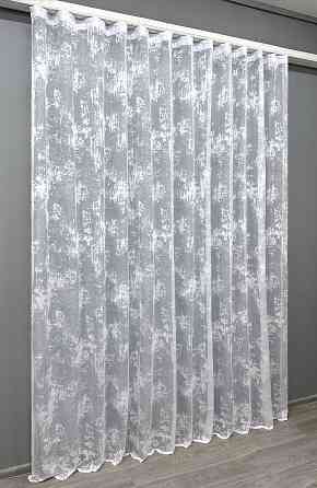 Тюль VR-Textil 1225т Мармур Жакард Білий 250х270 см (43-334) Київ