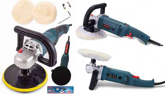 Поліровщик кузова BX-992 2350 Вт, 6 швидкостей, 180 мм, М14, антивібрація, з комплектом аксесуарів Одеса