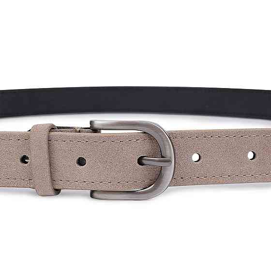 Модный женский замшевый ремень Vintage 20789 Серый Киев