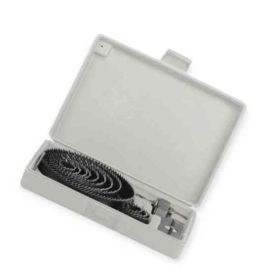 Набор коронок по дереву 16шт 19, 22, 29, 32, 38, 44, 54, 64, 76, 89, 102, 127 мм Мукачево