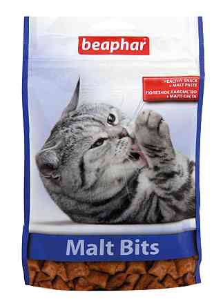 Вітаміни Беафар Малт Бітц (Malt Bits) подушечки для виведення шерсті із шлунку кішок №75 шт (35г) Beaphar 12622 Вінниця