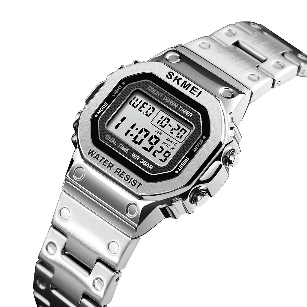 Жіночий спортивний годинник Skmei 1433 Singapore Сріблястий Київ - фото 5