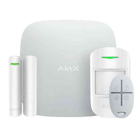 Комплект охоронної сигналізації Ajax StarterKit 2 (8EU) White (29340.102.WH1/35974.102.WH1) Харків