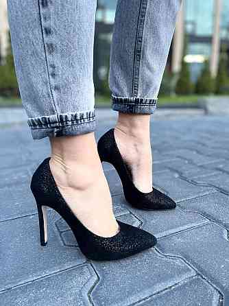 Nivelle Туфлі жіночі NIVELLE 1740/10502-10512 чорний/срібло (весна-осінь, замша натуральна) (34 Коломыя