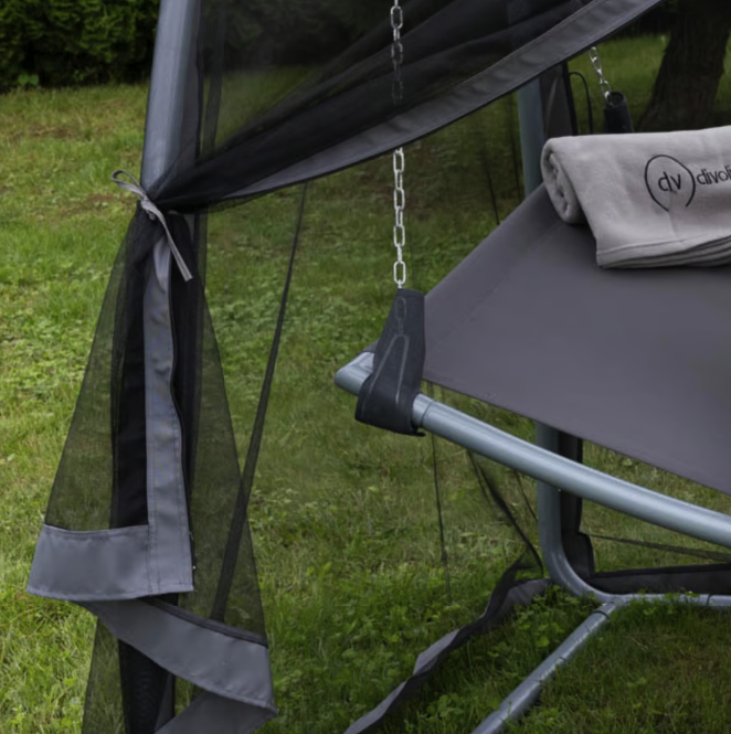 Гамак-гойдалка з москітною сіткою Di Volio Treviso сірий Киев - изображение 7