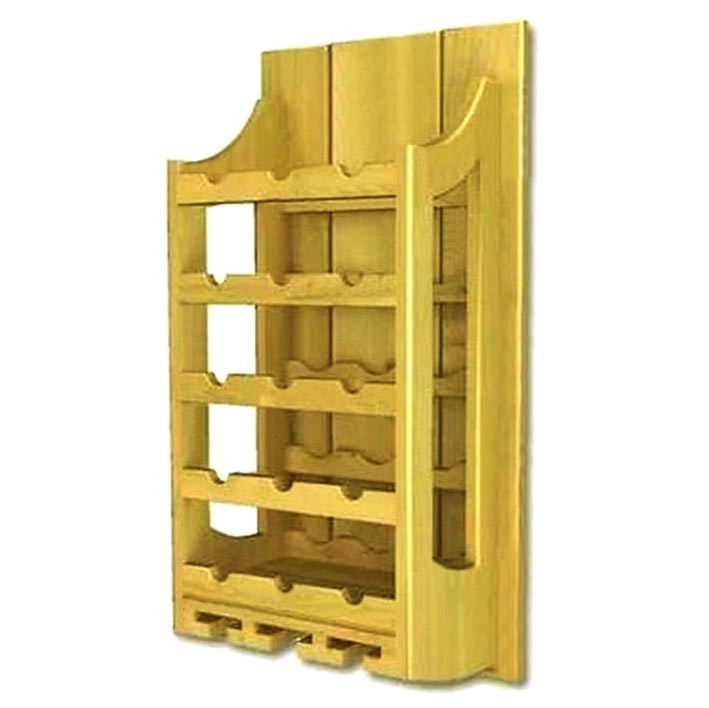 Настенная винная полка 