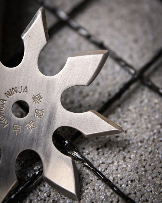 Металева зірочка Сюрикен Silver NINJA silver ПП7695 Одеса - фото 4