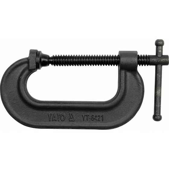 Струбцина YATO з гвинтовим затиском, тип "C" : l= 100 мм (4") [6/12] Одеса