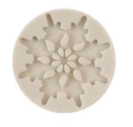 Молд новогодний Снежинка 4 см серый Киев