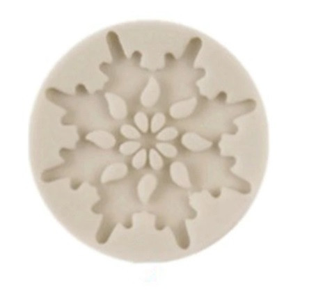 Молд новогодний Снежинка 4 см серый Киев - изображение 2