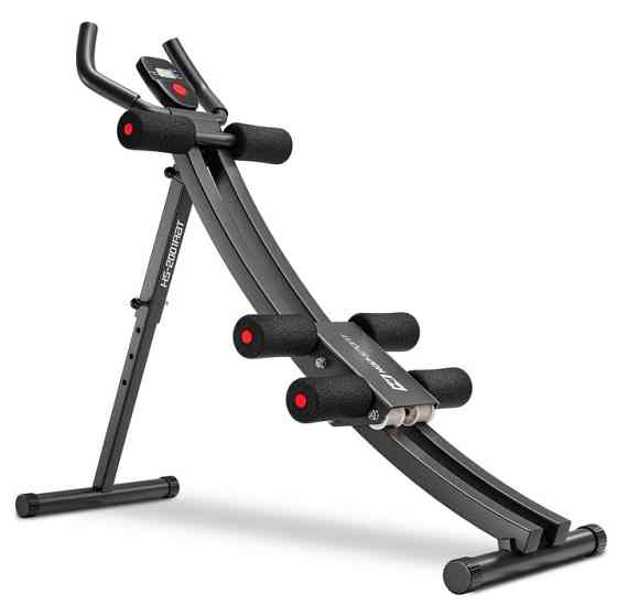 Тренажер для пресса HS-2001 Скамья тренажер для пресса регулируемая складная со счетчиком Шейперов тренажер Киев