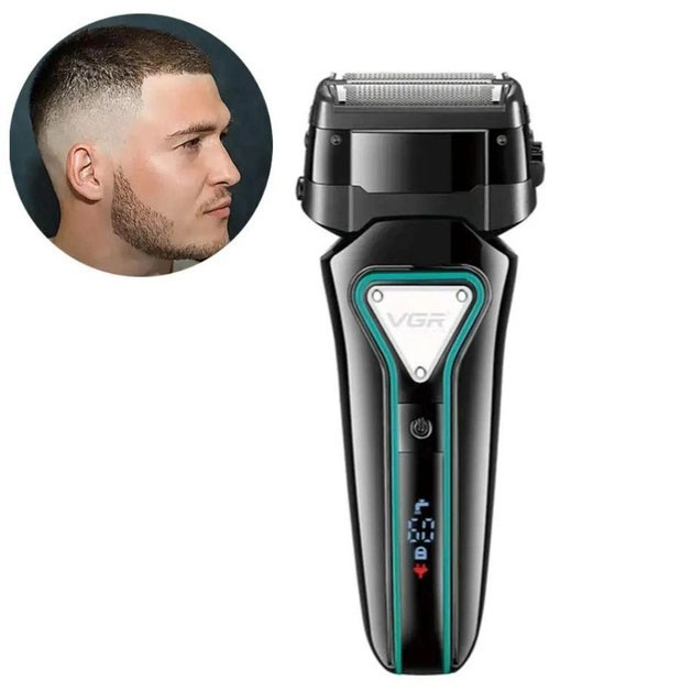 Портативна електробритва для бороди, Акумуляторна бритва для стрижки волосся та бороди AC-86 Івано-Франківськ - фото 9