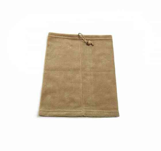 Мужской теплый зимний снуд бафф для военных бежевый, армейский флисовый шарф снуд бежевого цвета для зсу Каменец-Подольский