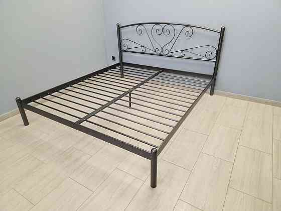 Двуспальная металлическая кровать Карисса от ТМ Теnero 180х200, Щит ДВП, 2 ящика Харьков