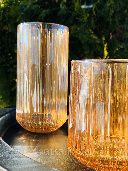 Набір високих склянок 6 шт OLens "Янтарний Дюк" 350 мл для дому та ресторанів 102-537 Київ - фото 5