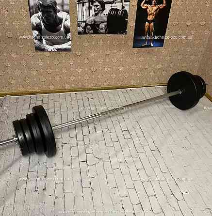 Штанга наборная на 50 кг Гантели, гири, штанги и диски в ударостойком пластике Киев