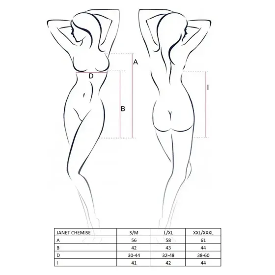 Прозора сорочка бебі дол Passion JANET CHEMISE S/M, white, трусики Львов