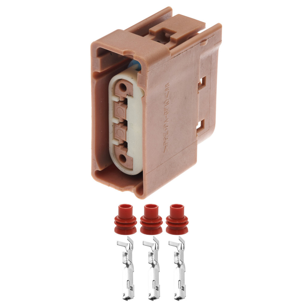 Електричний з'єднувач, 3-контактний, Поворот, Коричневий, Пластик, Київ - фото 1